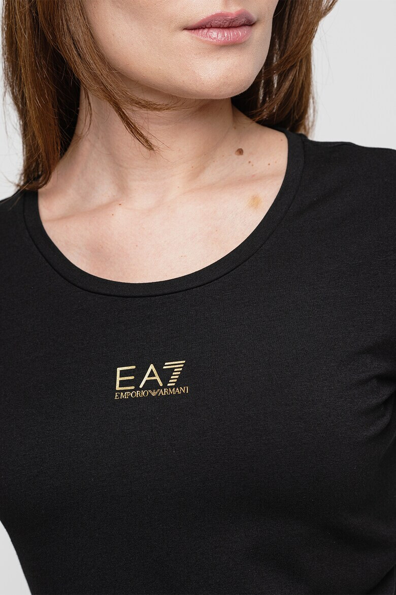 EA7 Tricou din amestec de modal cu imprimeu logo discret - Pled.ro