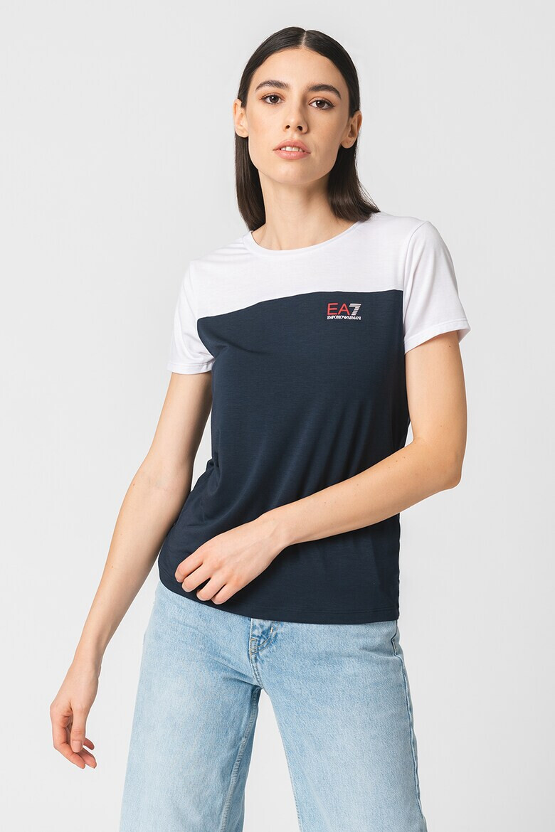 EA7 Tricou din amestec de modal cu logo - Pled.ro