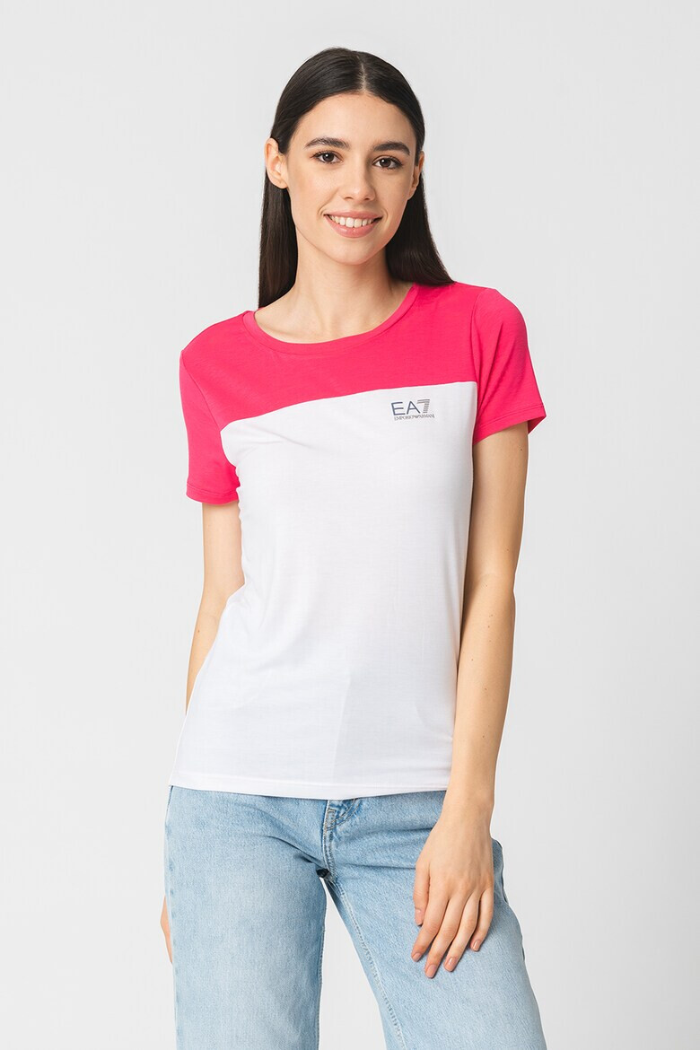 EA7 Tricou din amestec de modal cu logo - Pled.ro