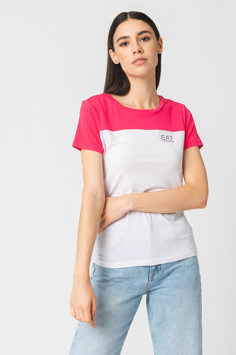 EA7 Tricou din amestec de modal cu logo - Pled.ro