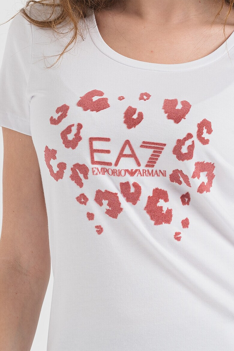 EA7 Tricou din amestec de modal cu logo - Pled.ro