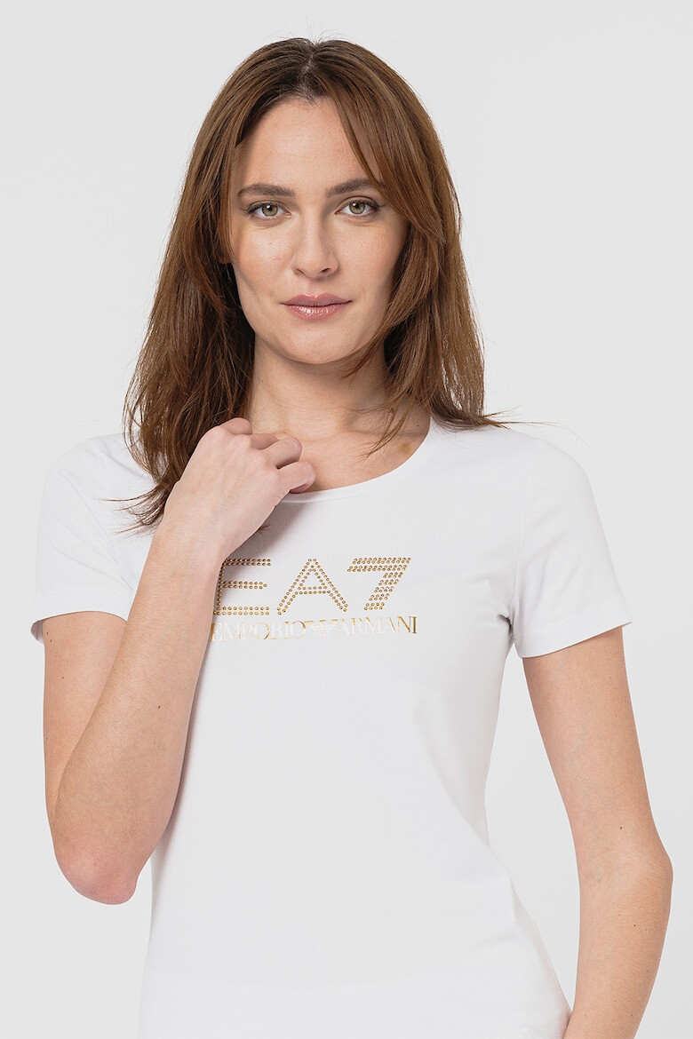 EA7 Tricou din amestec de modal cu logo - Pled.ro