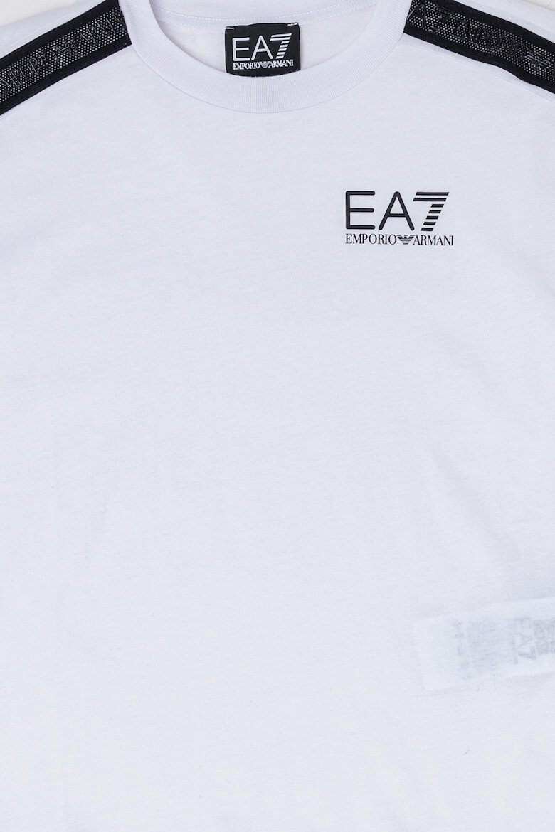 EA7 Tricou din bumbac cu benzi logo - Pled.ro