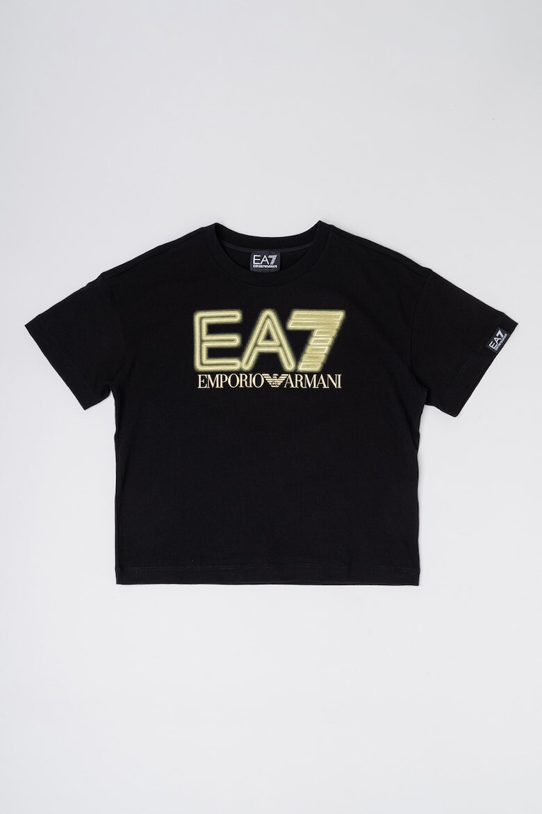 EA7 Tricou din bumbac cu imprimeu logo - Pled.ro