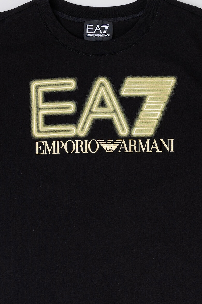 EA7 Tricou din bumbac cu imprimeu logo - Pled.ro