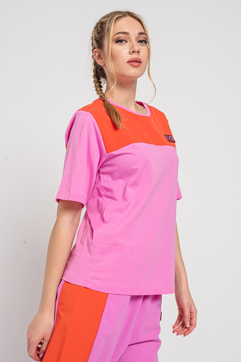 EA7 Tricou lejer cu model colorblock - Pled.ro