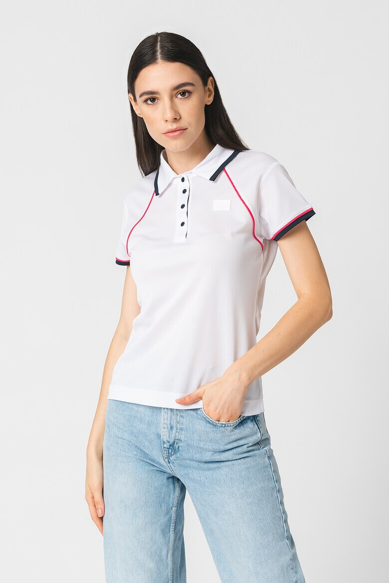 EA7 Tricou polo cu aspect texturat - Pled.ro