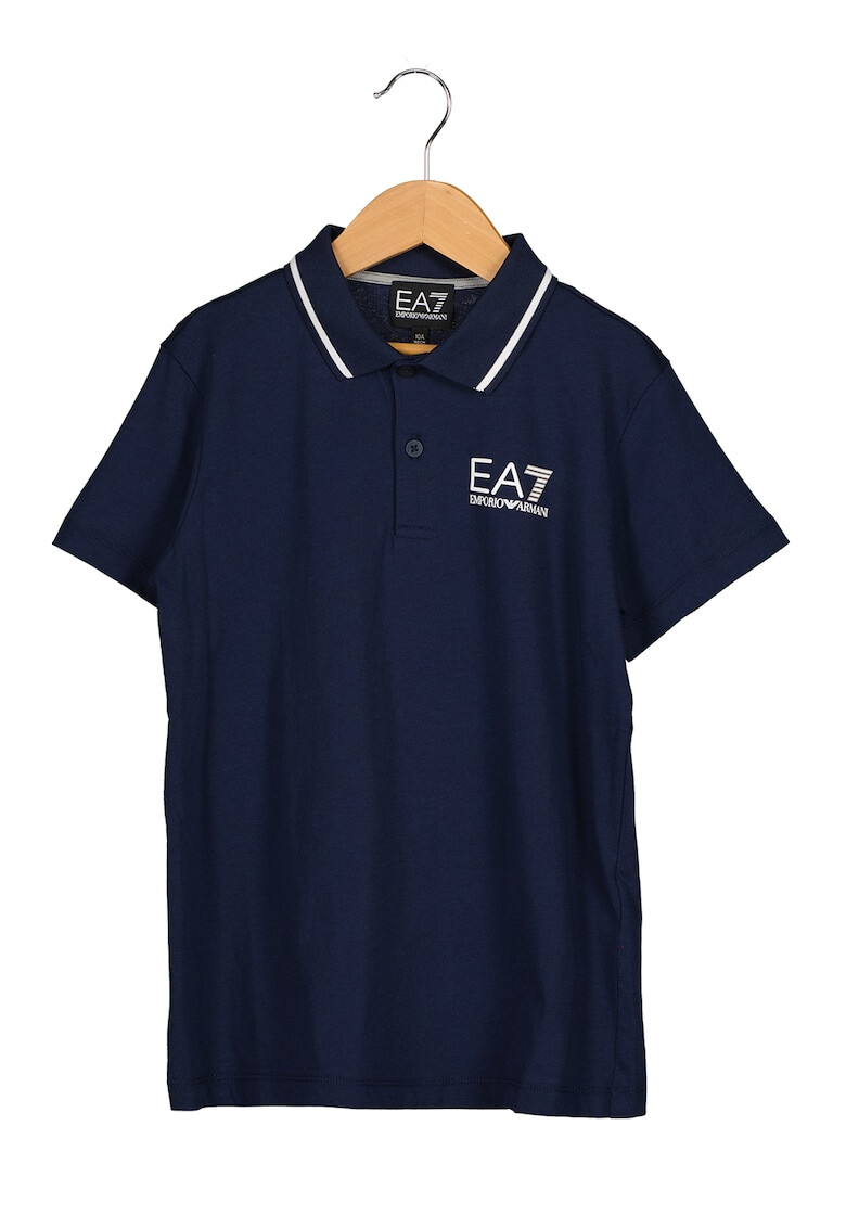 EA7 Tricou polo cu imprimeu logo - Pled.ro