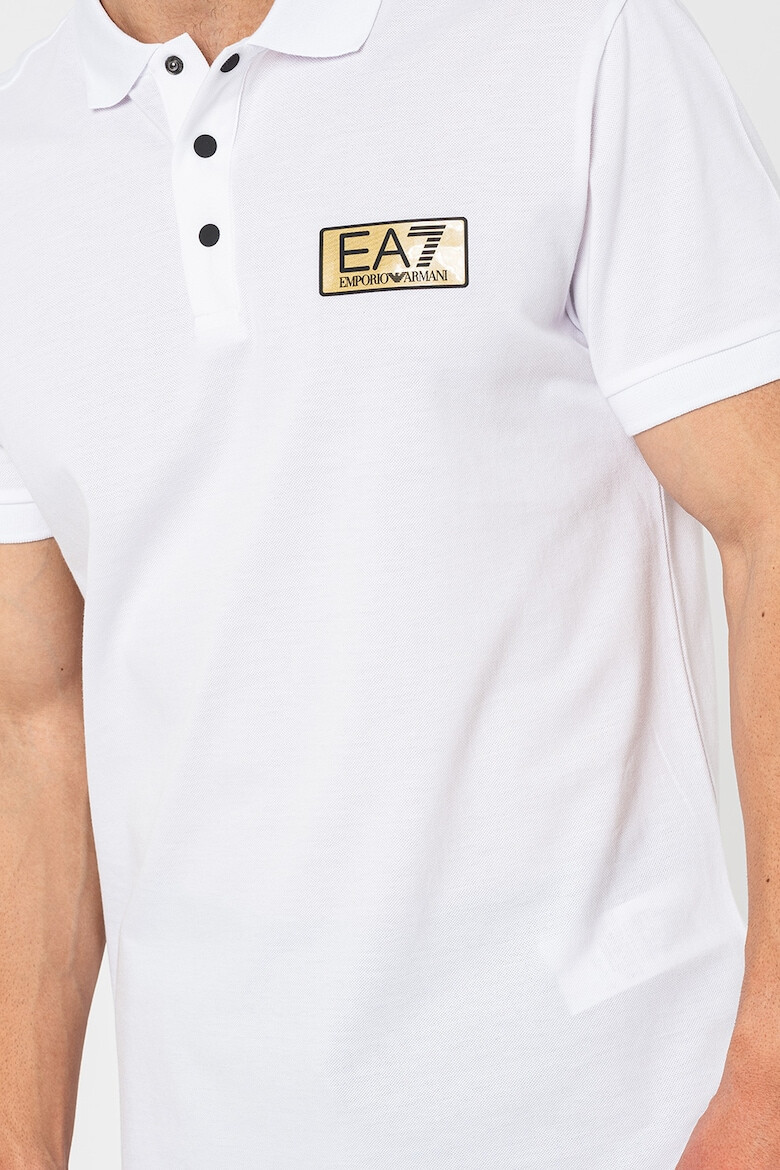 EA7 Tricou polo cu model uni - Pled.ro