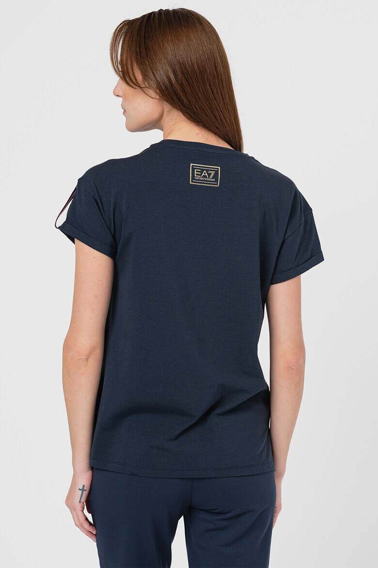 EA7 Tricou regular fit din amestec de modal cu imprimeu logo - Pled.ro