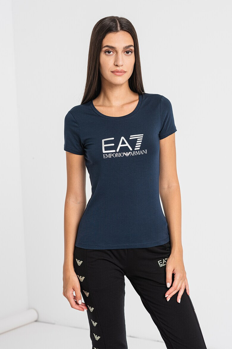 EA7 Tricou slim fit cu imprimeu logo - Pled.ro