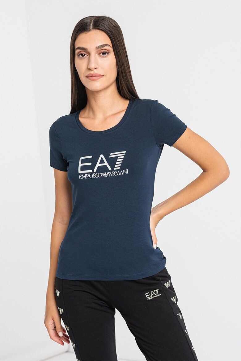 EA7 Tricou slim fit cu imprimeu logo - Pled.ro