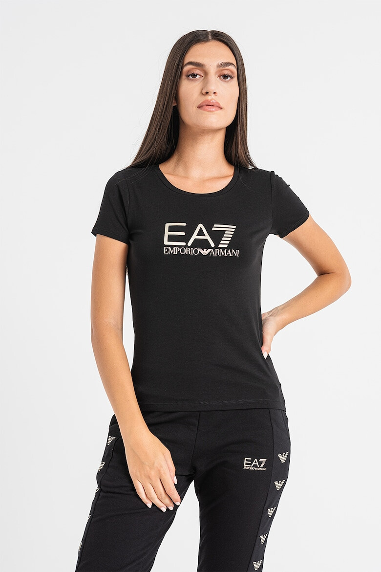 EA7 Tricou slim fit cu imprimeu logo - Pled.ro