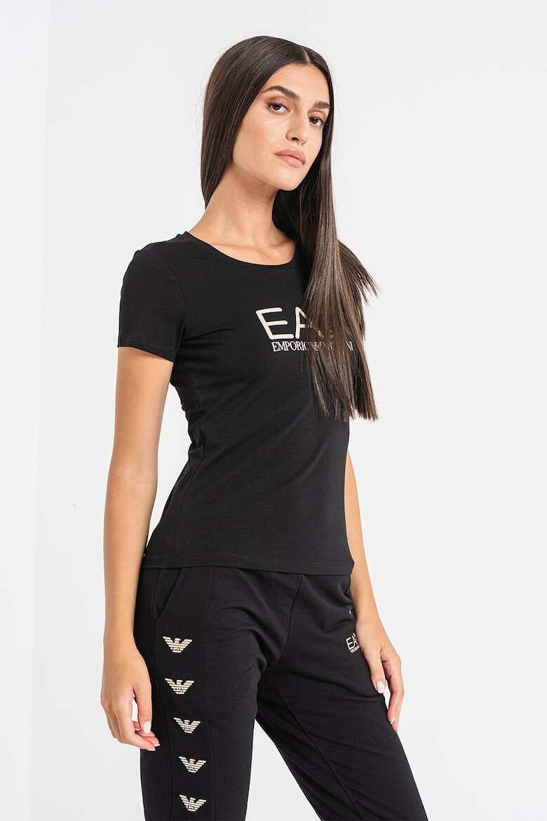 EA7 Tricou slim fit cu imprimeu logo - Pled.ro