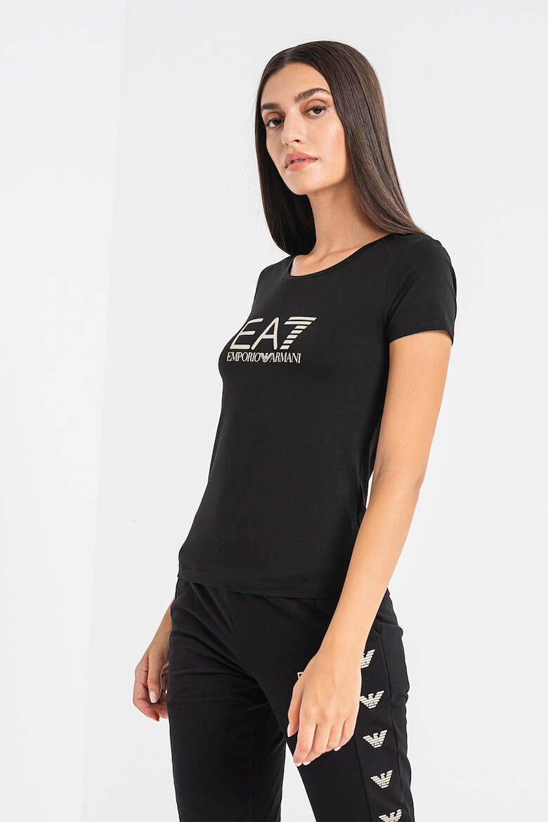 EA7 Tricou slim fit cu imprimeu logo - Pled.ro