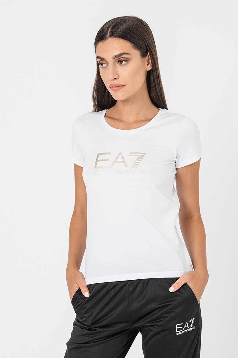 EA7 Tricou slim fit cu imprimeu logo - Pled.ro