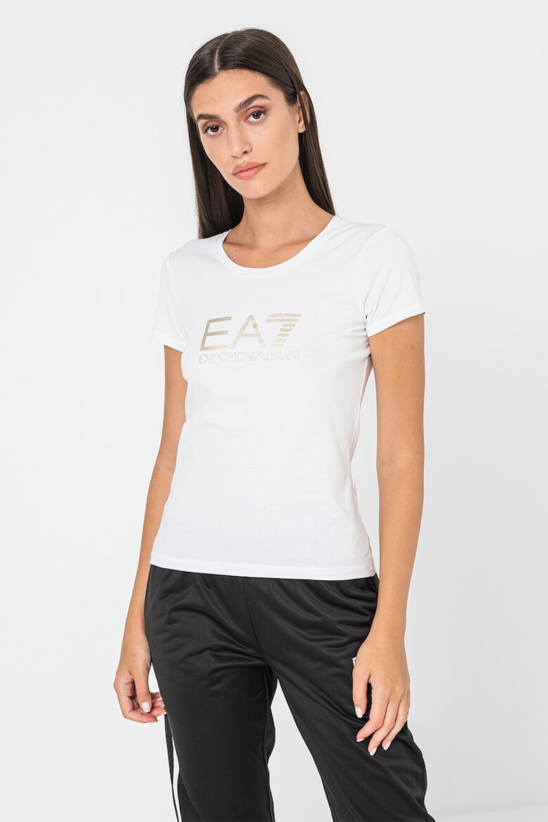 EA7 Tricou slim fit cu imprimeu logo - Pled.ro