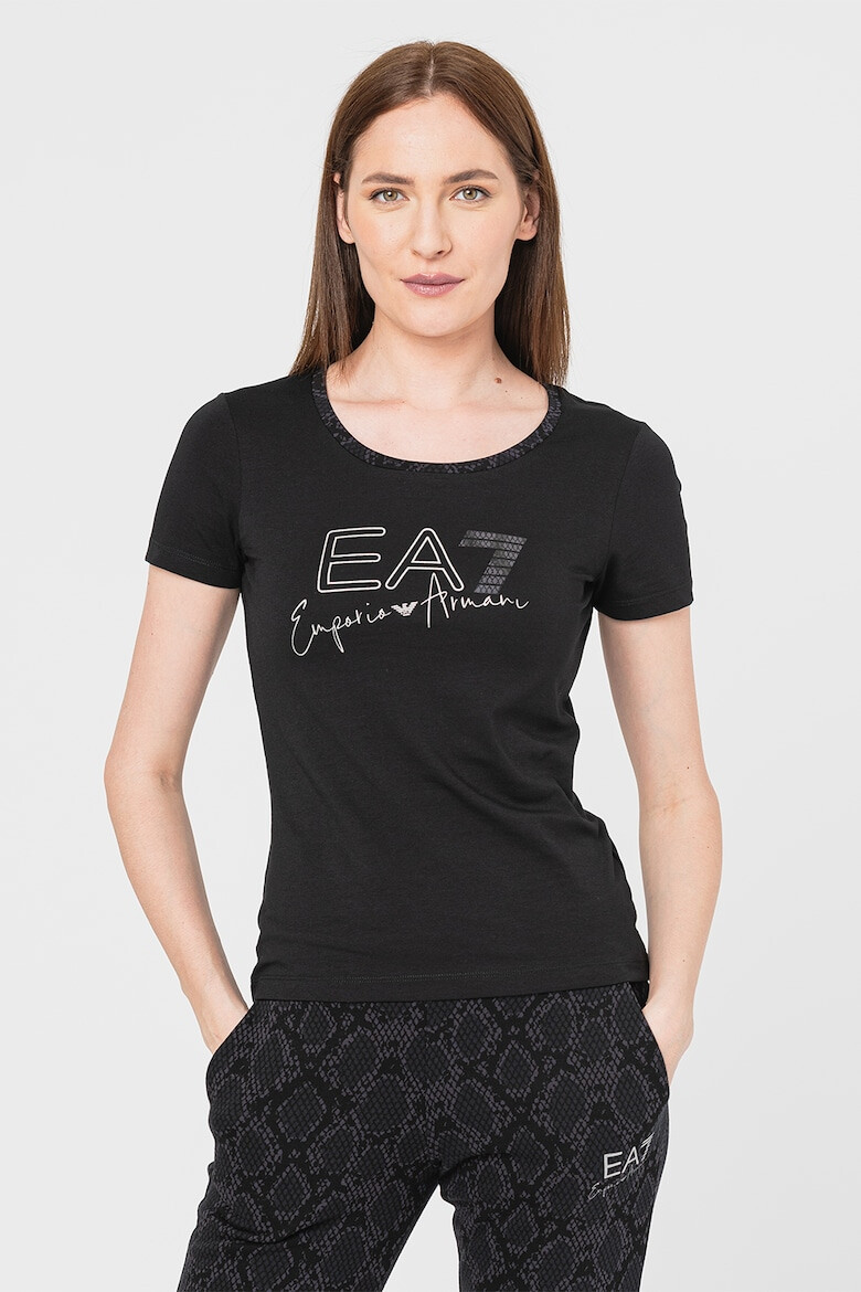 EA7 Tricou slim fit cu imprimeu logo - Pled.ro