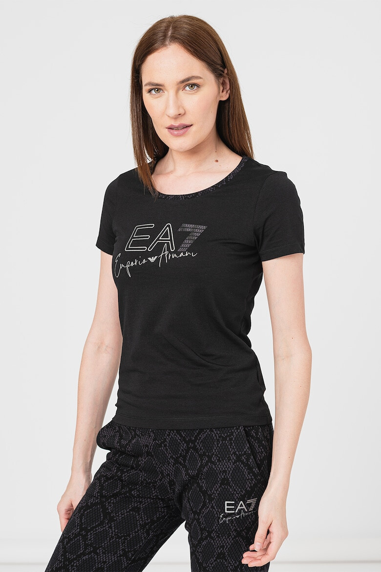 EA7 Tricou slim fit cu imprimeu logo - Pled.ro