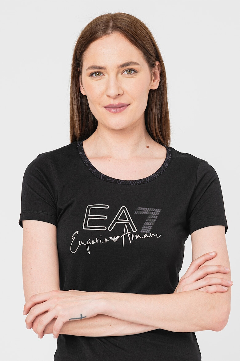 EA7 Tricou slim fit cu imprimeu logo - Pled.ro