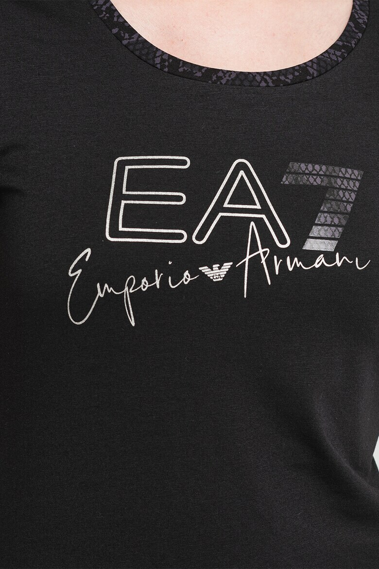 EA7 Tricou slim fit cu imprimeu logo - Pled.ro