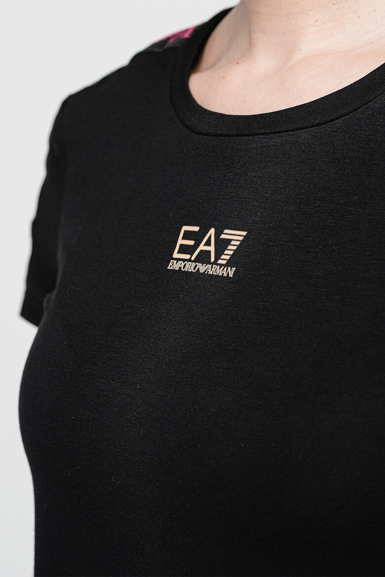 EA7 Tricou slim fit cu imprimeu logo discret - Pled.ro