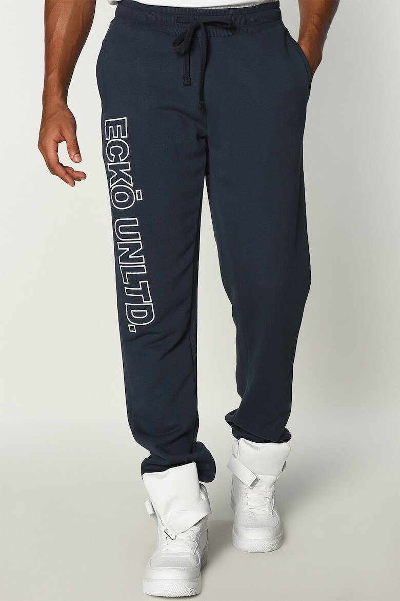 Ecko Pantaloni sport cu logo brodat Tyler - Pled.ro