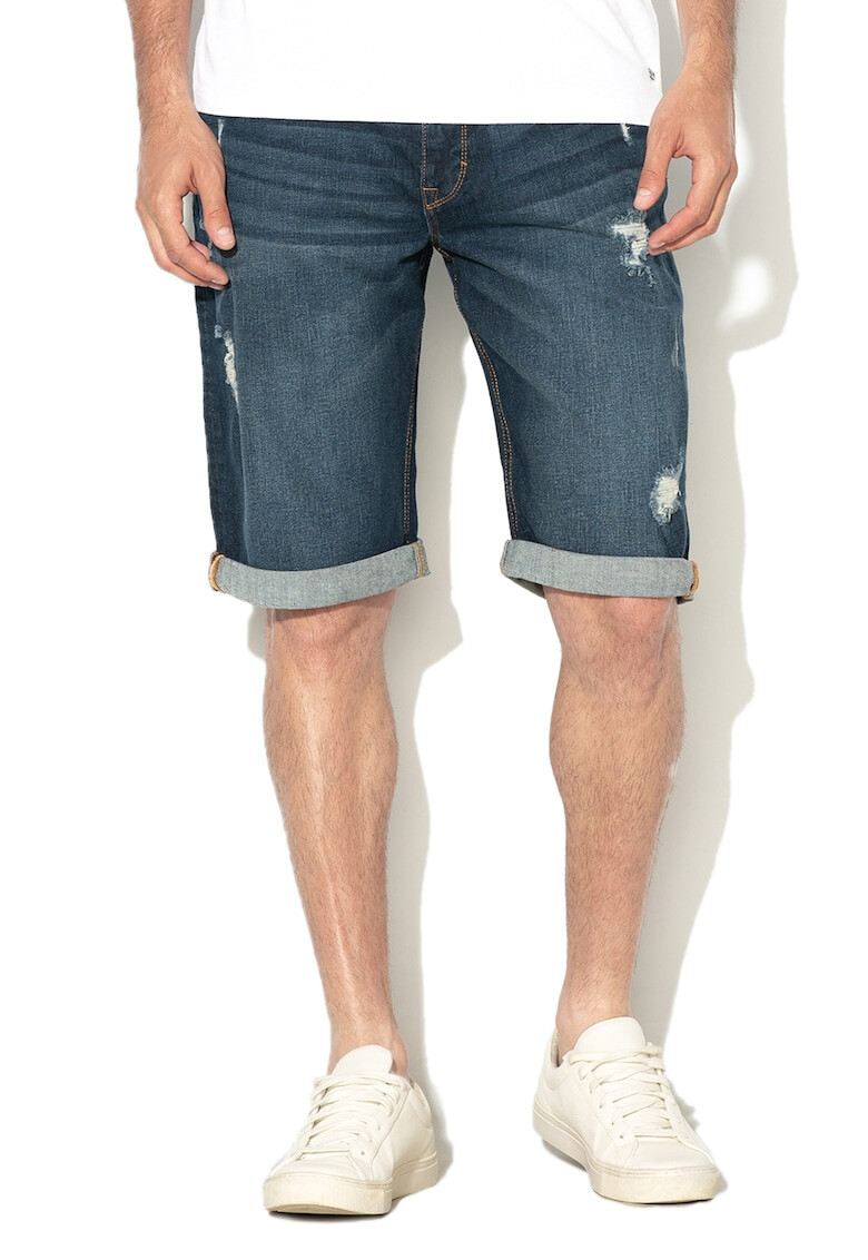 EDC by Esprit Bermude de denim cu rupturi decorative - Pled.ro