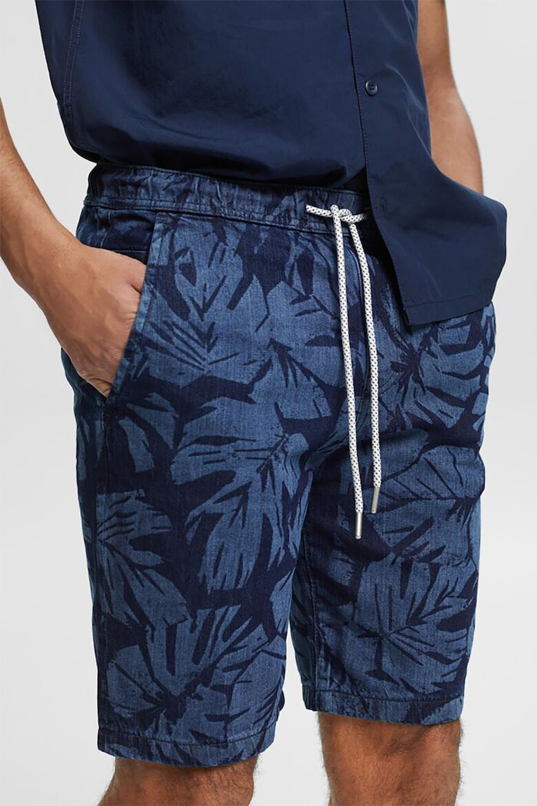 EDC by Esprit Blugi scurti cu snur si imprimeu tropical - Pled.ro