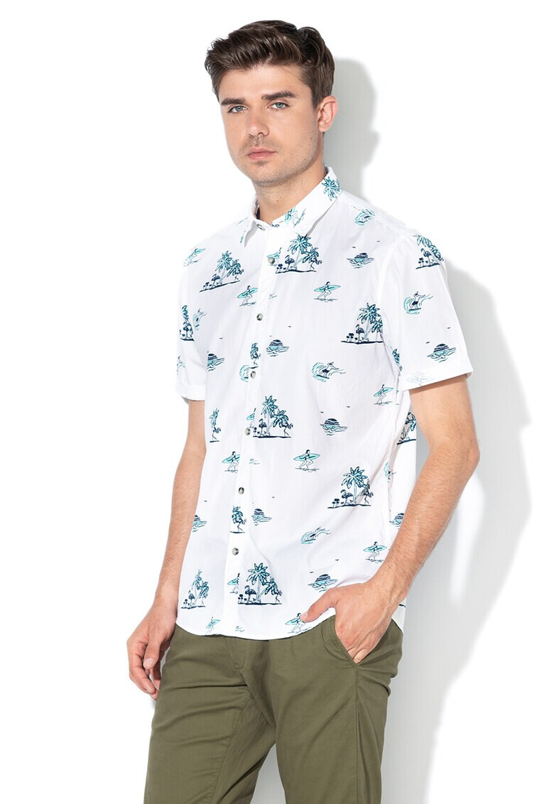 EDC by Esprit Camasa regular fit cu model tropical - Pled.ro