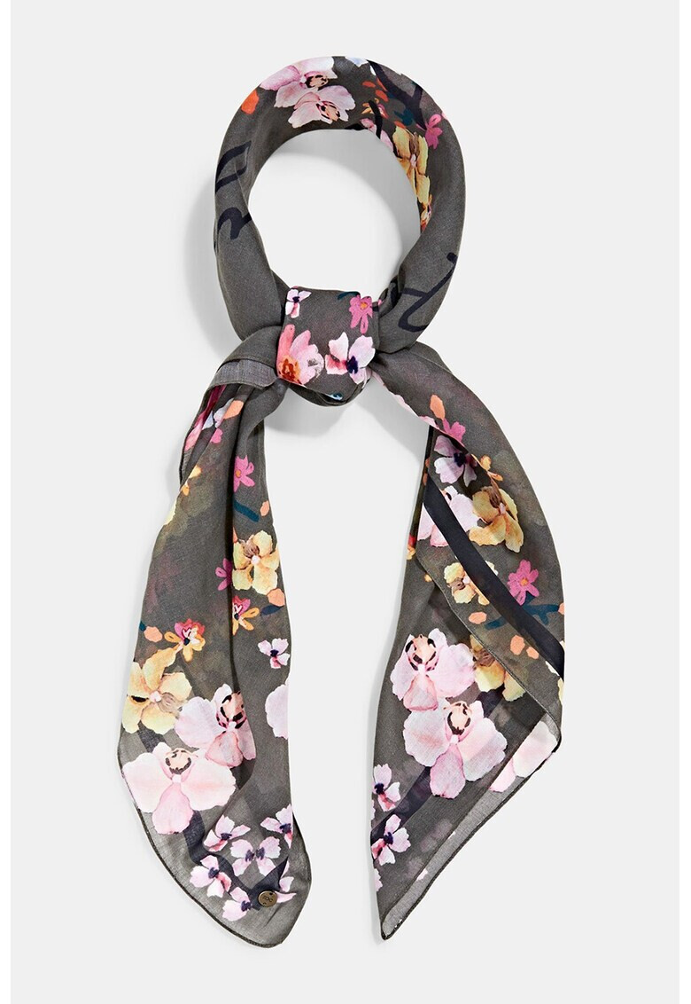 EDC by Esprit Esarfa de bumbac organic cu imprimeu floral - Pled.ro