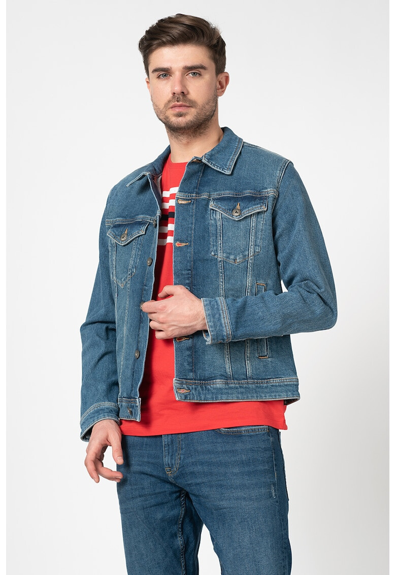 EDC by Esprit Jacheta din denim si bumbac organic cu aspect decolorat - Pled.ro