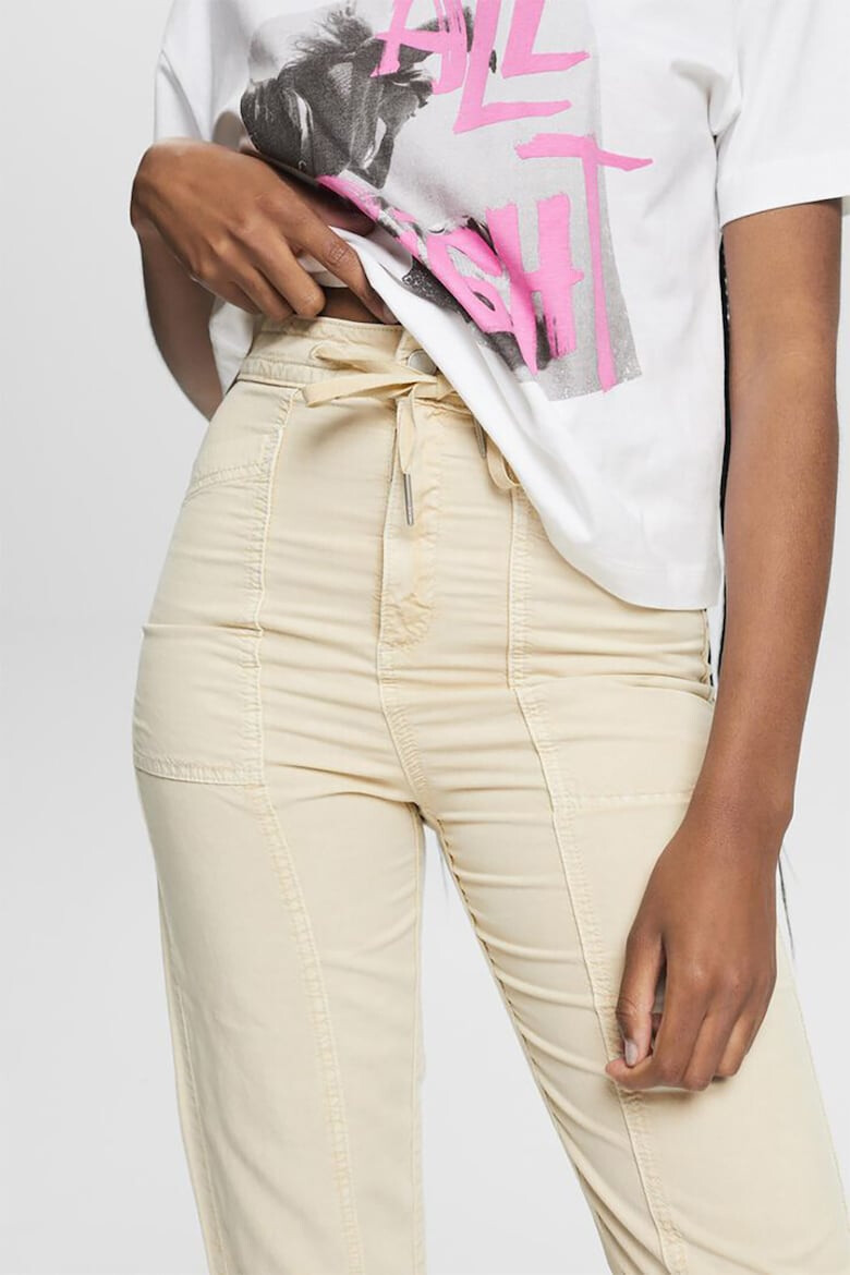 EDC by Esprit Pantaloni crop cu talie inalta - Pled.ro