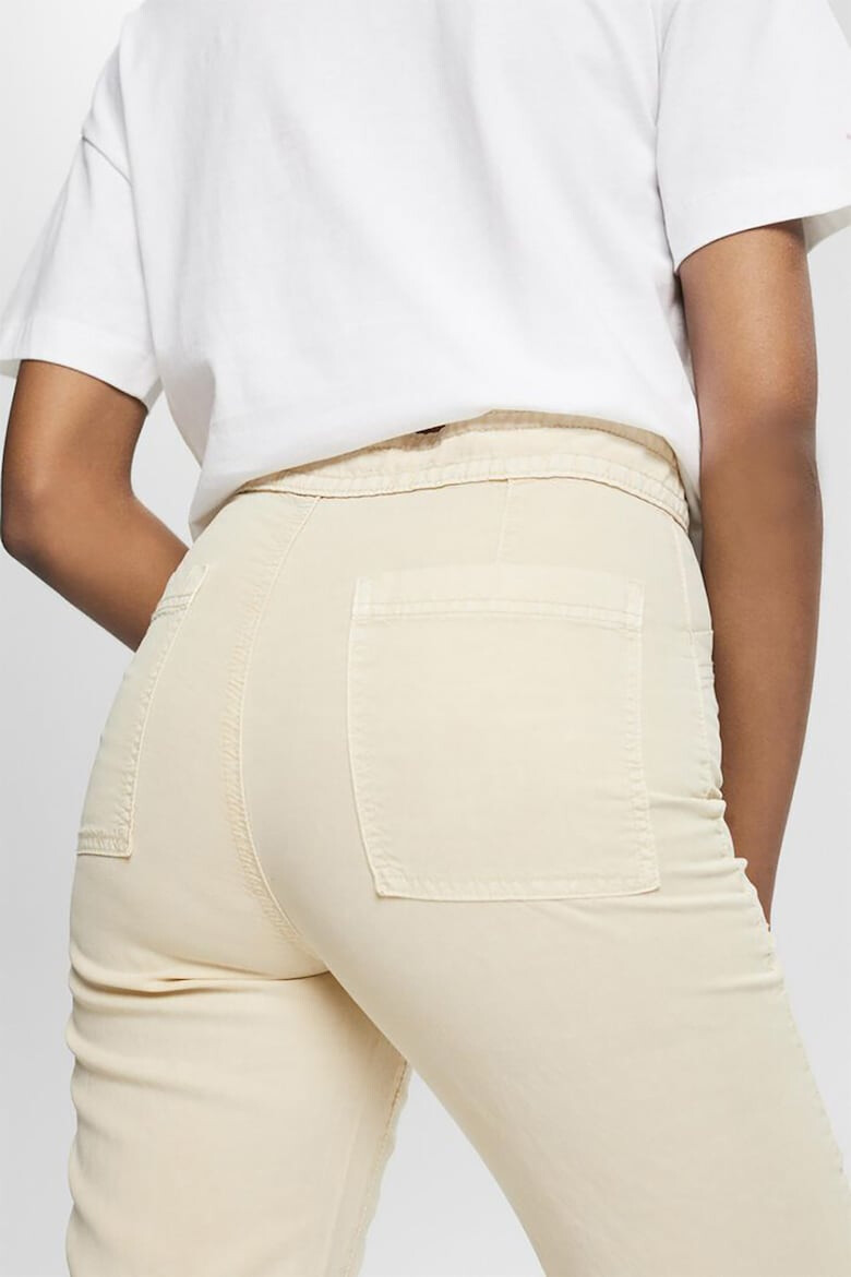 EDC by Esprit Pantaloni crop cu talie inalta - Pled.ro