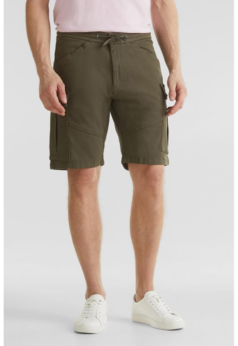 EDC by Esprit Pantaloni scurti cargo cu snur in talie - Pled.ro