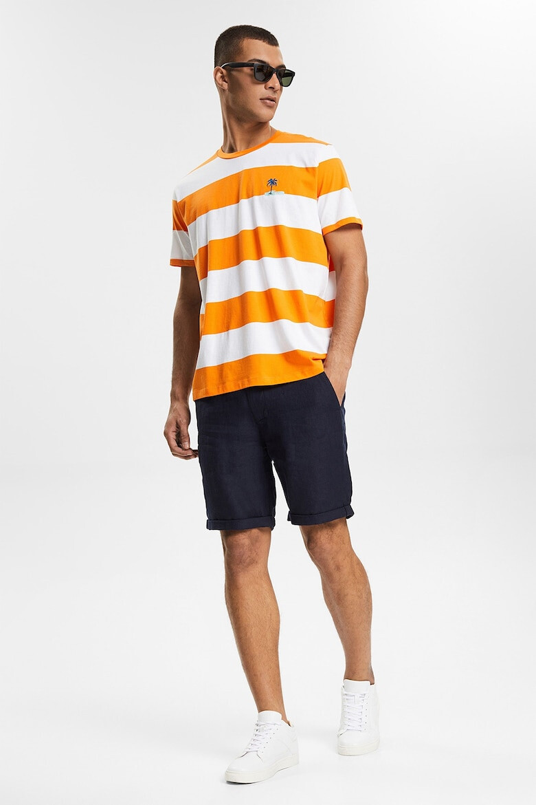 EDC by Esprit Tricou din bumbac cu model in dungi - Pled.ro