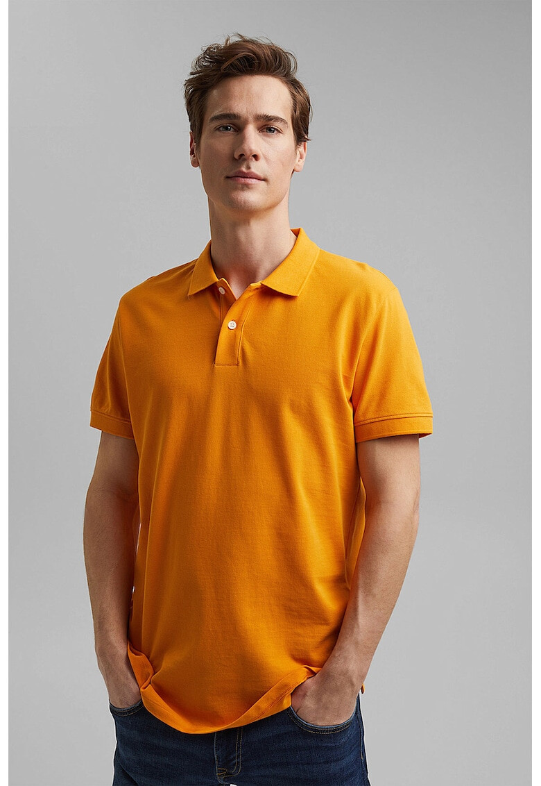 EDC by Esprit Tricou polo slim fit de bumbac organic pique - Pled.ro