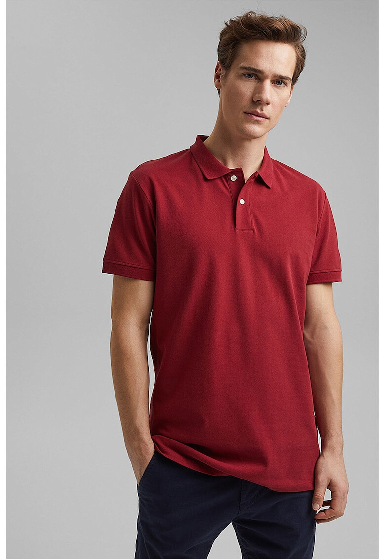 EDC by Esprit Tricou polo slim fit de bumbac organic pique - Pled.ro