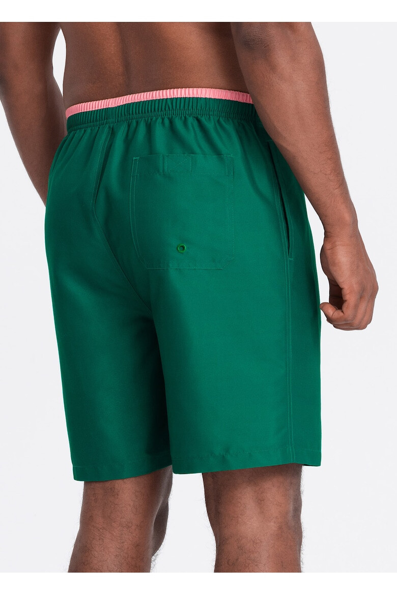 EDOTI Ombre Clothing Pantaloni scurti pentru barbati Costume de baie Lisumbu verde inchis - Pled.ro