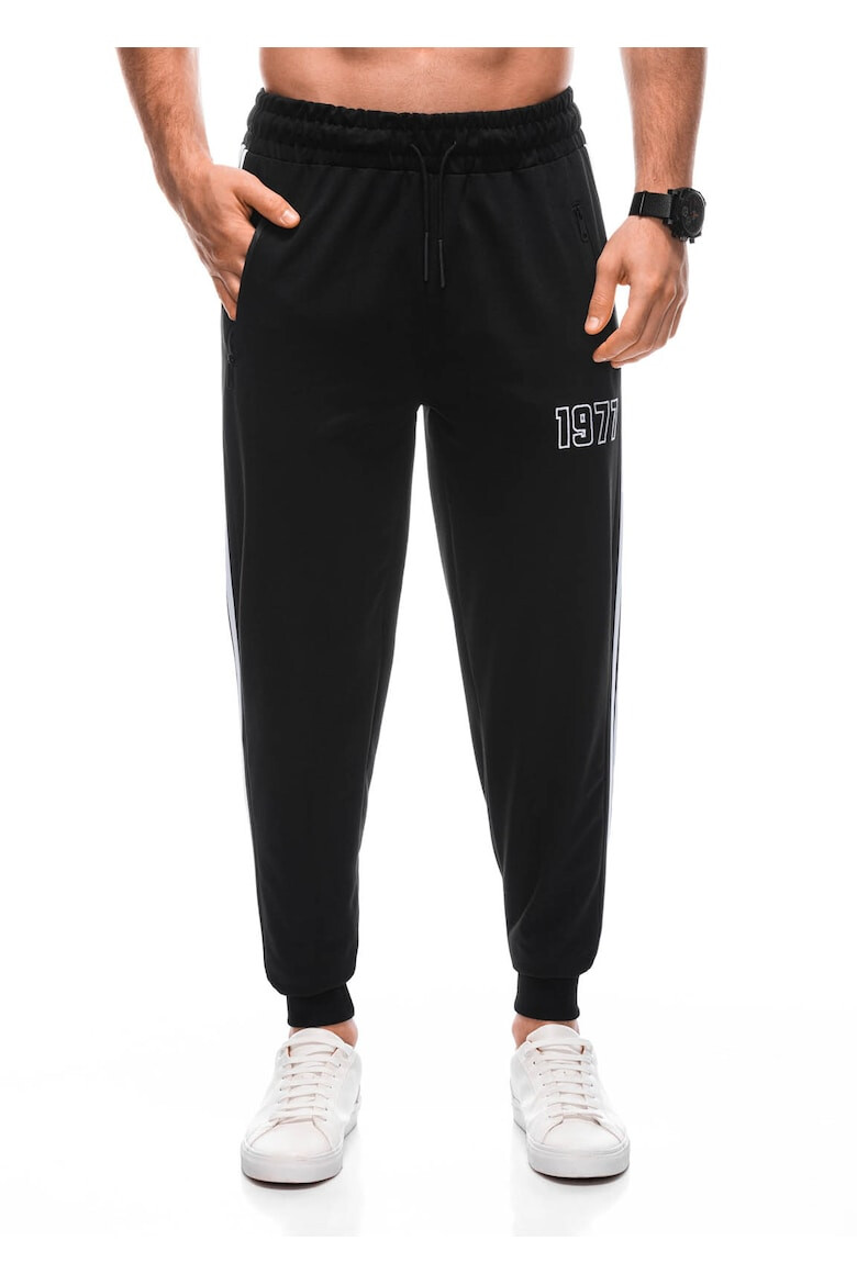 EDOTI Pantaloni lungi sport din amestec de bumbac P1414 Barbati - Pled.ro