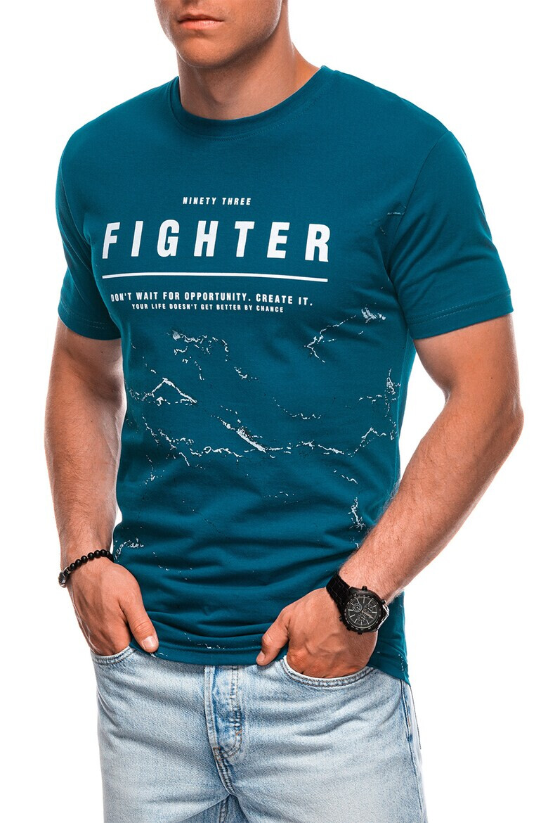 EDOTI Tricou cu imprimeu text - Pled.ro