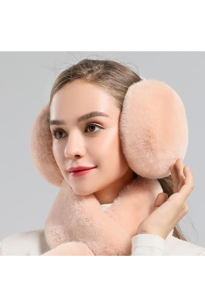 EFAYN.RO Acoperitori pentru urechi protectie impotriva frigului model casti care se poarta pe spatele capului tematica fluffy and warm unisex marime universala EFAYN - Pled.ro