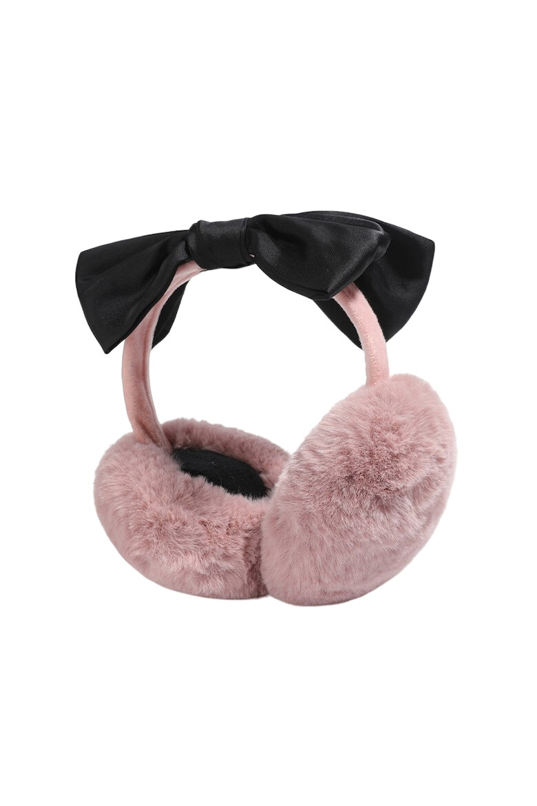 EFAYN.RO Acoperitori pentru urechi protectie impotriva frigului model casti dama cu funda eleganta supradimensionata tematica fashion winter marime universala EFAYN - Pled.ro