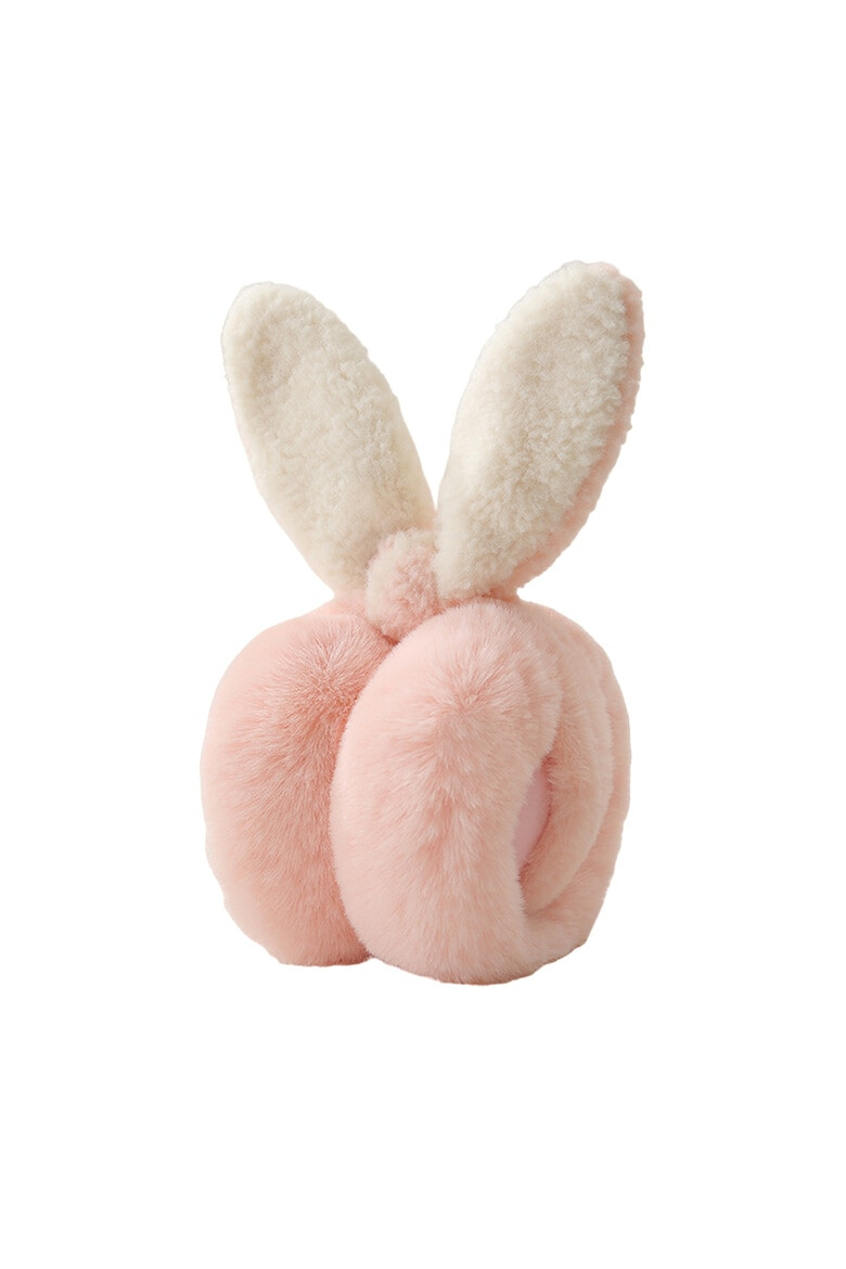 EFAYN.RO Acoperitori pentru urechi protectie impotriva frigului model casti pufoase cu urechi lungi de iepuras pliabile tematica happy bunny marime universala EFAYN - Pled.ro