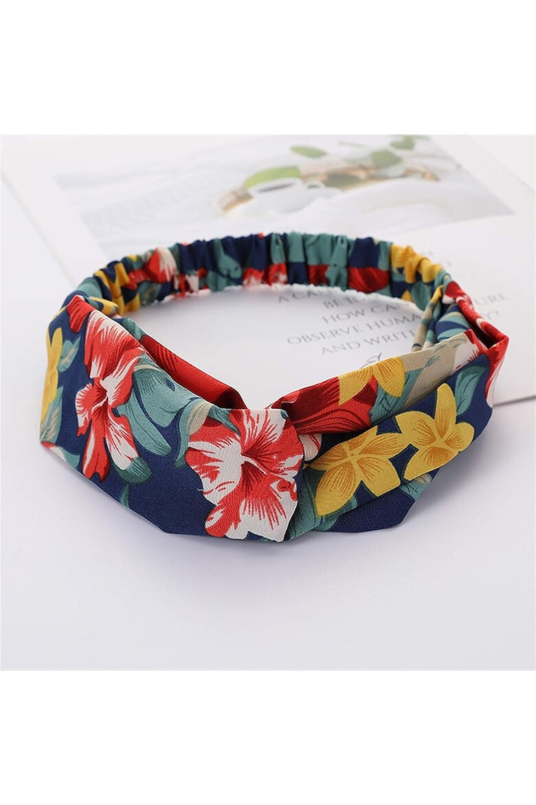 EFAYN.RO Bentita pentru par elastica model cu nod summer dream imprimeu floral exotic EFAYN - Pled.ro