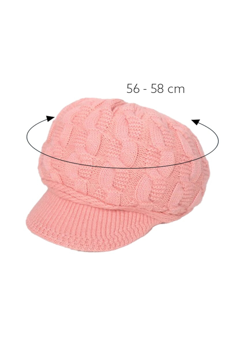 EFAYN.RO Caciula dama circumferinta elastica model cu cozoroc curbat pentru protectie vant si ninsoare tematica elegant style marime universala EFAYN - Pled.ro