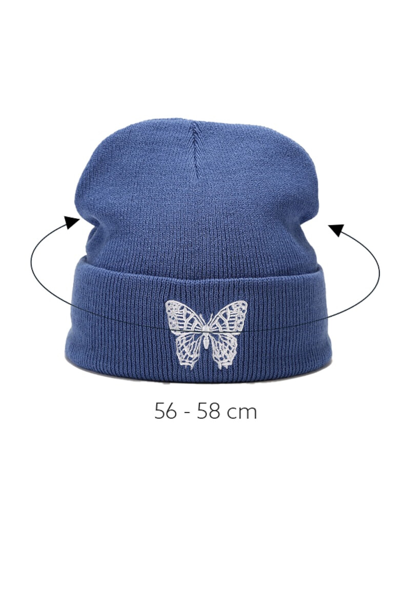 EFAYN.RO Caciula dama model minimalist cu fluturas tematica snow butterfly marime universala EFAYN - Pled.ro