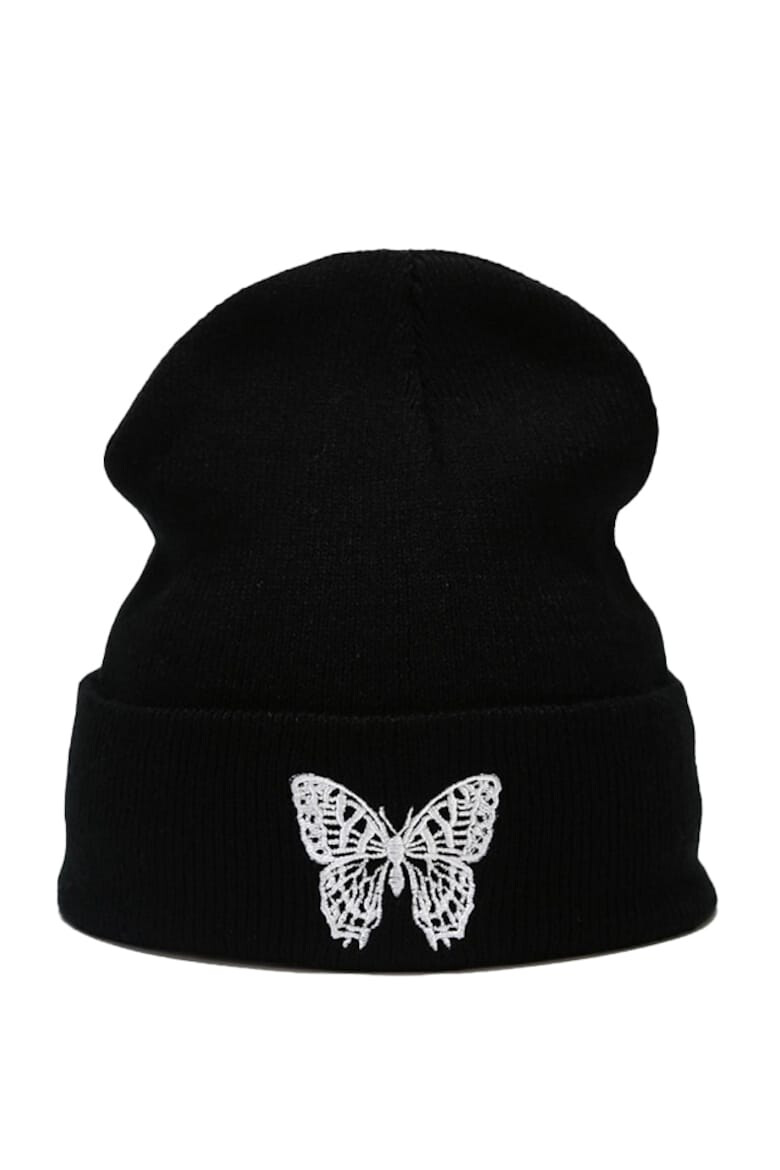 EFAYN.RO Caciula dama model minimalist cu fluturas tematica snow butterfly marime universala EFAYN - Pled.ro