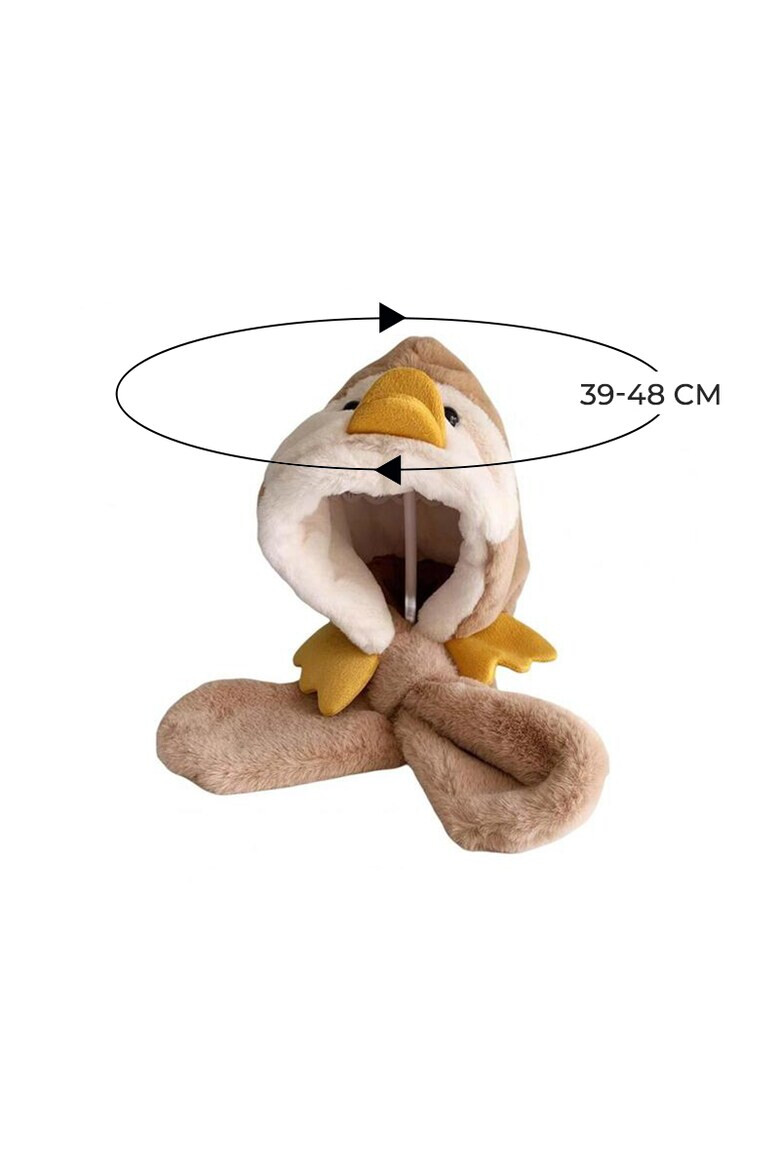 EFAYN.RO Caciula pentru copii moale si calduroasa model cu pinguin zgribulit tematica picioruse vesele EFAYN - Pled.ro