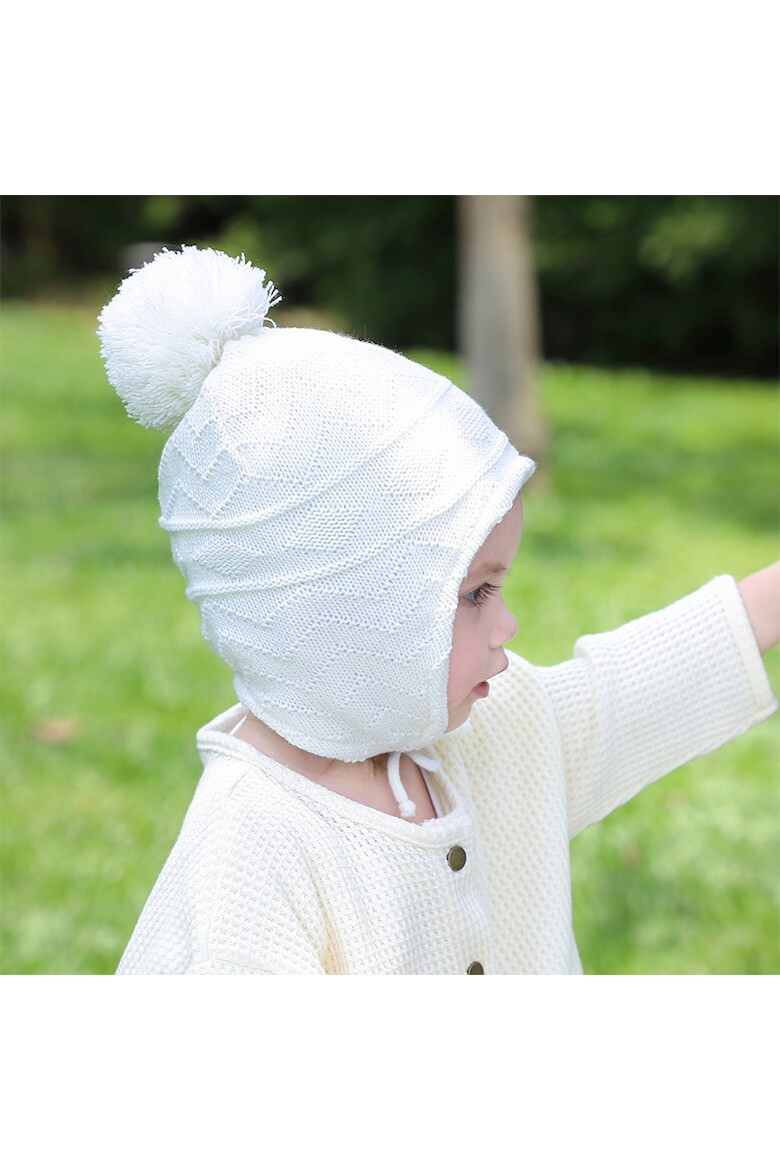 EFAYN.RO Caciula pentru copii model cu prindere si pom pom tematica playful kid 6 luni – 3 ani EFAYN - Pled.ro